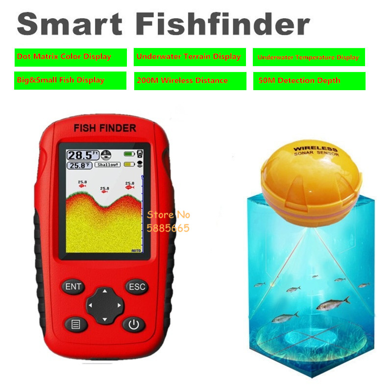 Fishing Boat Depth Finder - جهاز سونار ذكي محمول لتحديد مواقع