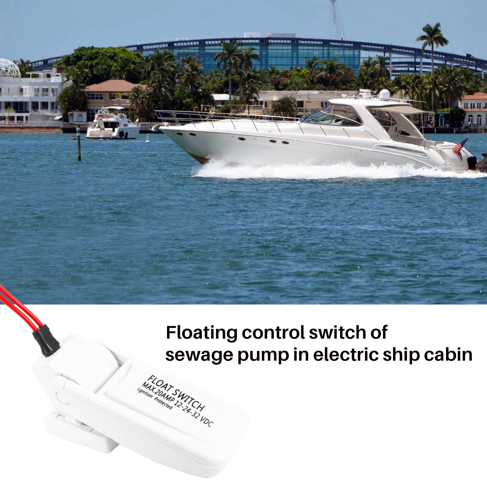 Fishing Boat Bilge Pump - AASS-Bilge مضخة تعويم التبديل التلقائي 12