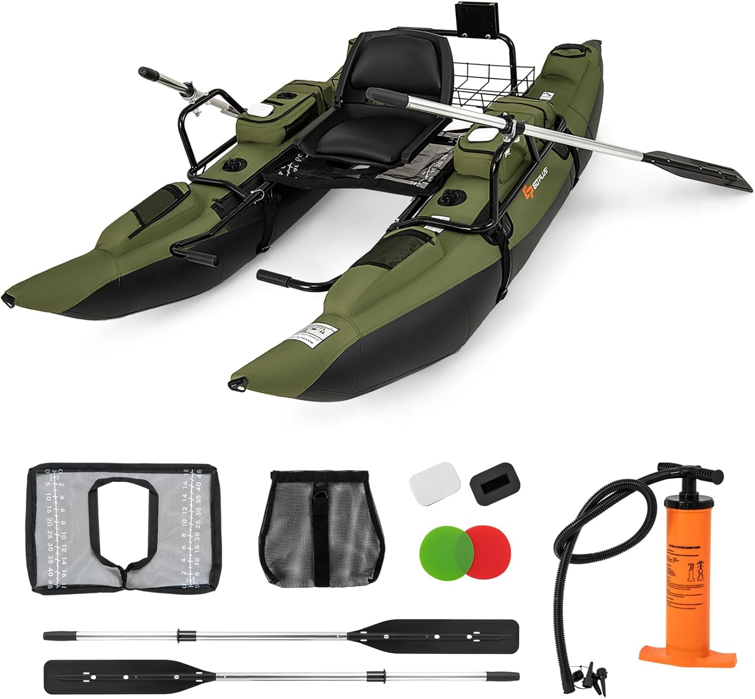 Fishing Boat Paddle - قارب صيد قابل للنفخ للبالغين مع