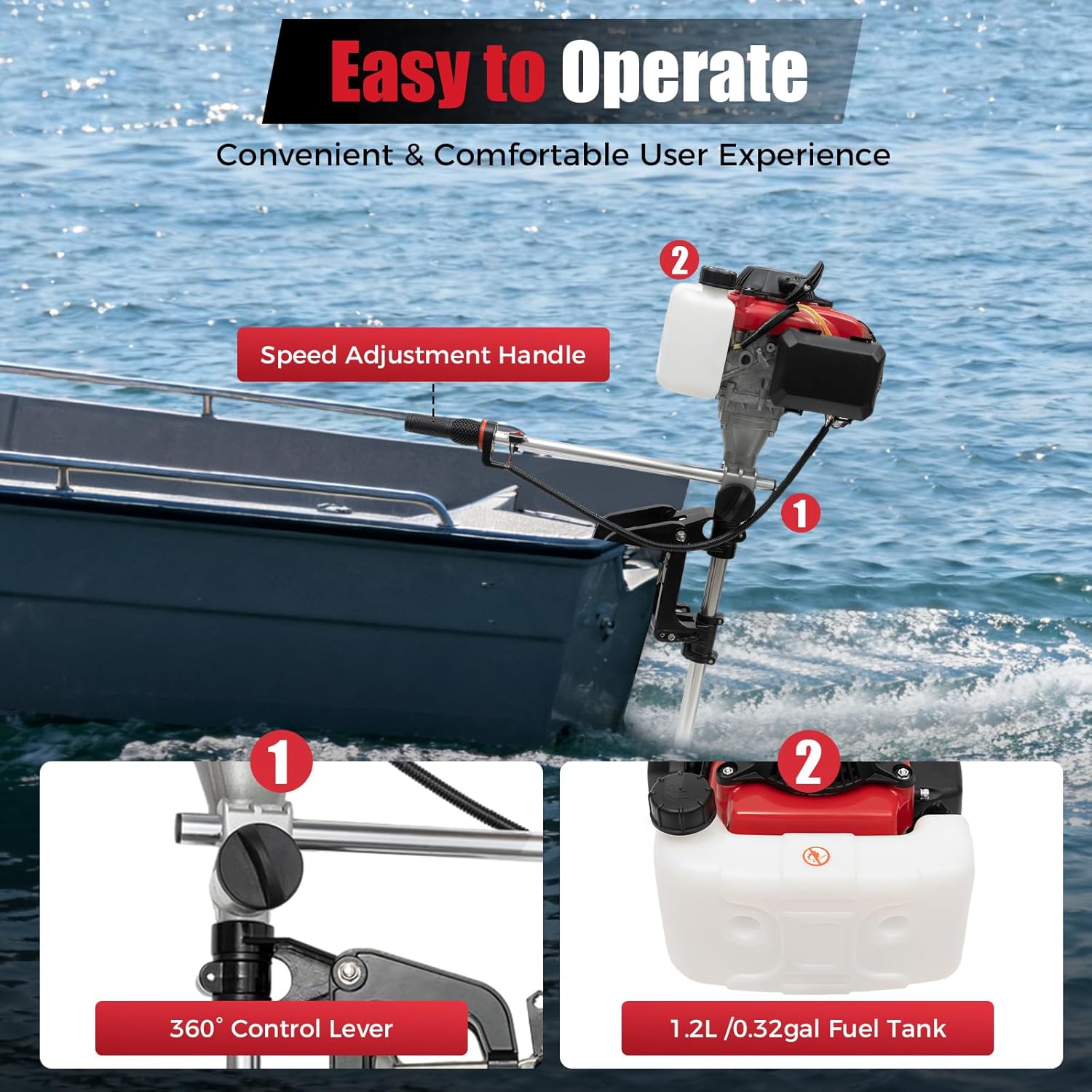 Fishing Boat Outboard Motor - محرك خارجي بقوة 4 حصان، محرك