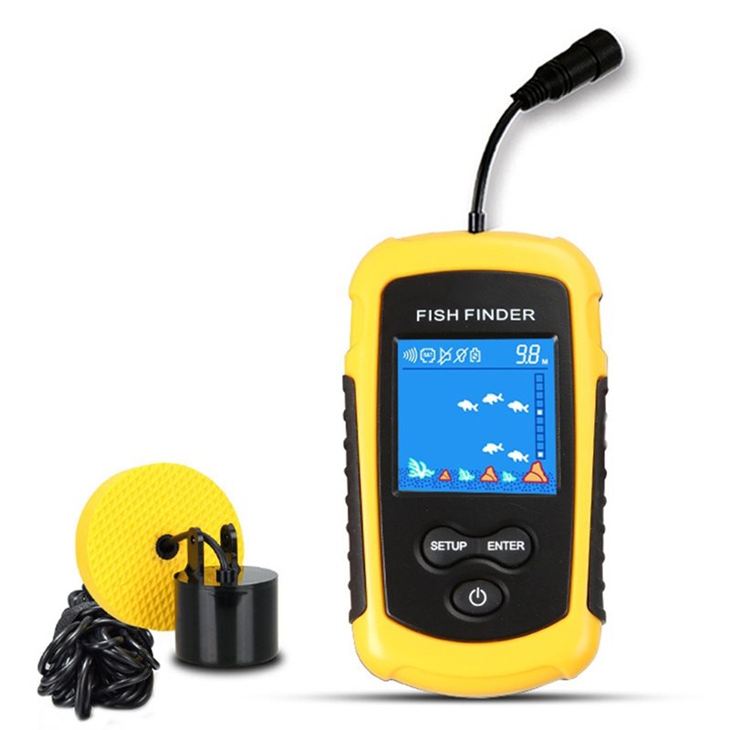 Fishing Boat Depth Finder - جهاز ABHT-Kayak المحمول لتحديد عمق الأسماك،