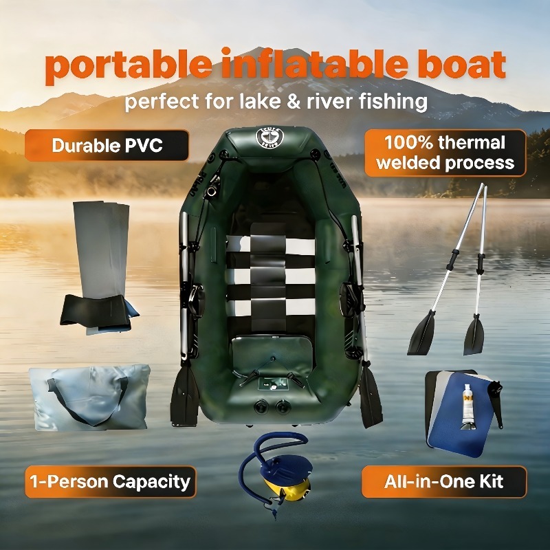 Fishing Boat Oar - قارب صيد لشخص واحد، كاياك قابل