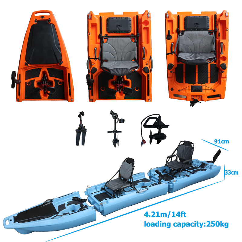 Fishing Boat Seat - قارب كاياك قابل للفصل بطول 14