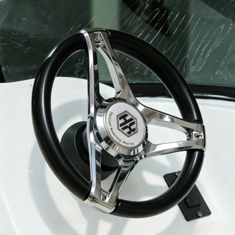 Fishing Boat Steering Wheel - عجلة قيادة بحرية مع كرة مساعدة،