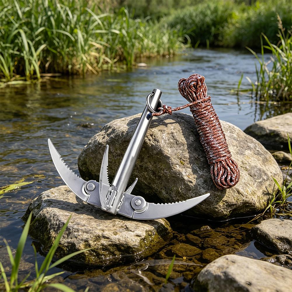 خطاف تثبيت خارجي متين وقابل لل - مراجعة Fishing Boat Anchor وسعره