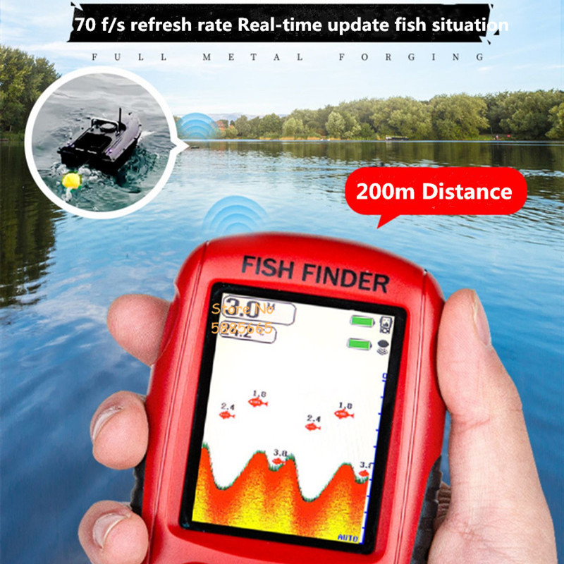 جهاز سونار ذكي محمول لتحديد مو - مراجعة Fishing Boat Depth Finder وسعره