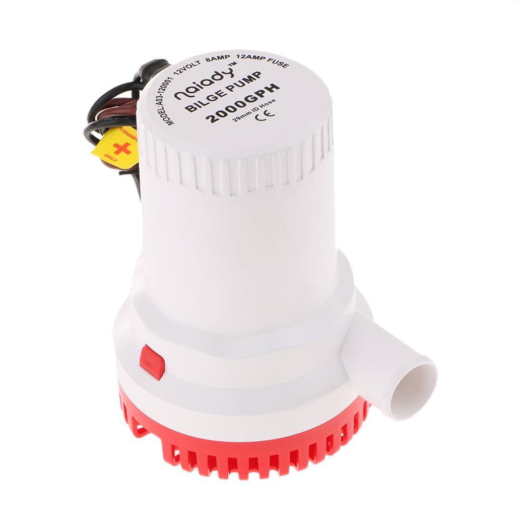 مضخة غاطسة 12 فولت 2000 جالون  - مراجعة Fishing Boat Bilge Pump وسعره