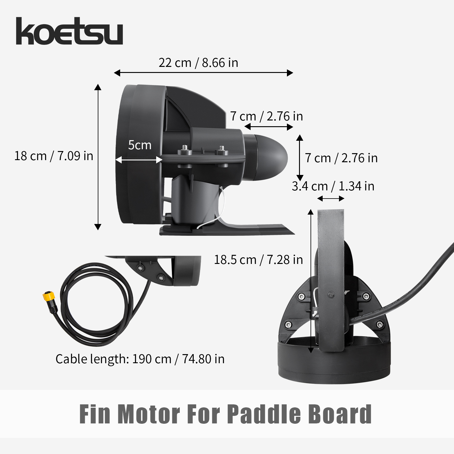 محرك دفع تحت الماء للوح التجدي - مراجعة Fishing Boat Trolling Motor وسعره