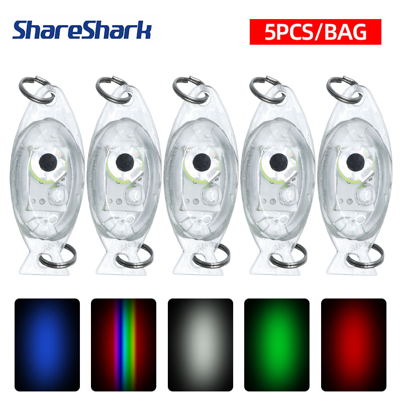 ShareShark 5 قطعة ضوء الصيد قط - مراجعة Fishing Boat Navigation Light وسعره