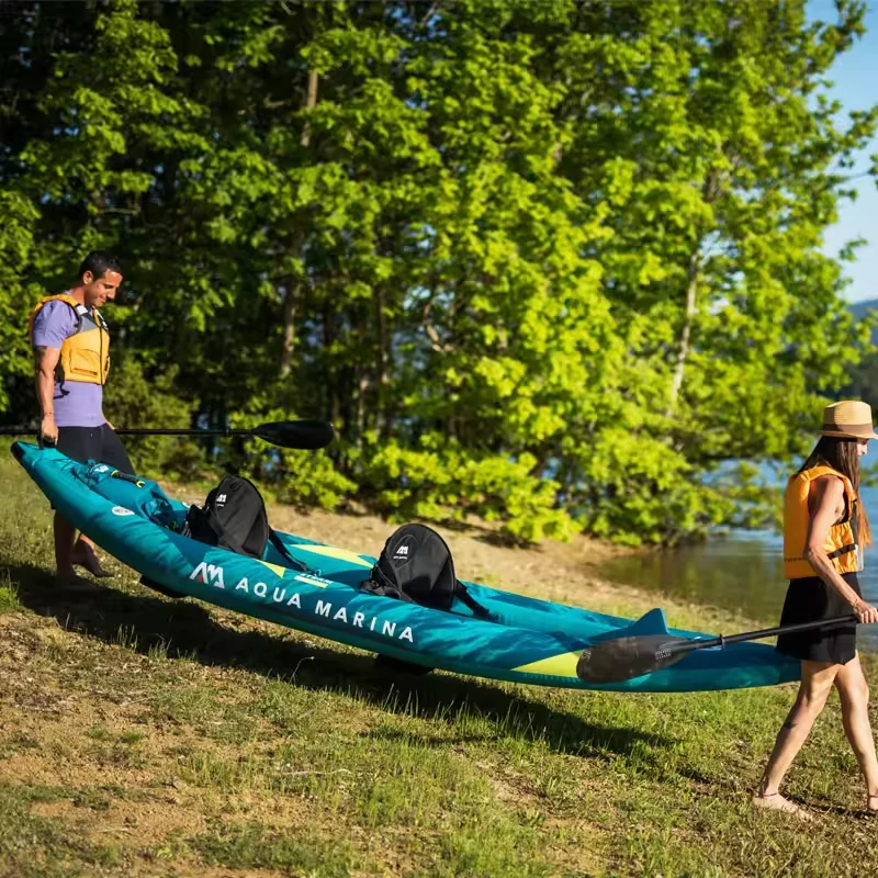 قارب كاياك قابل للنفخ لشخص أو  - مراجعة Fishing Boat Paddle وسعره