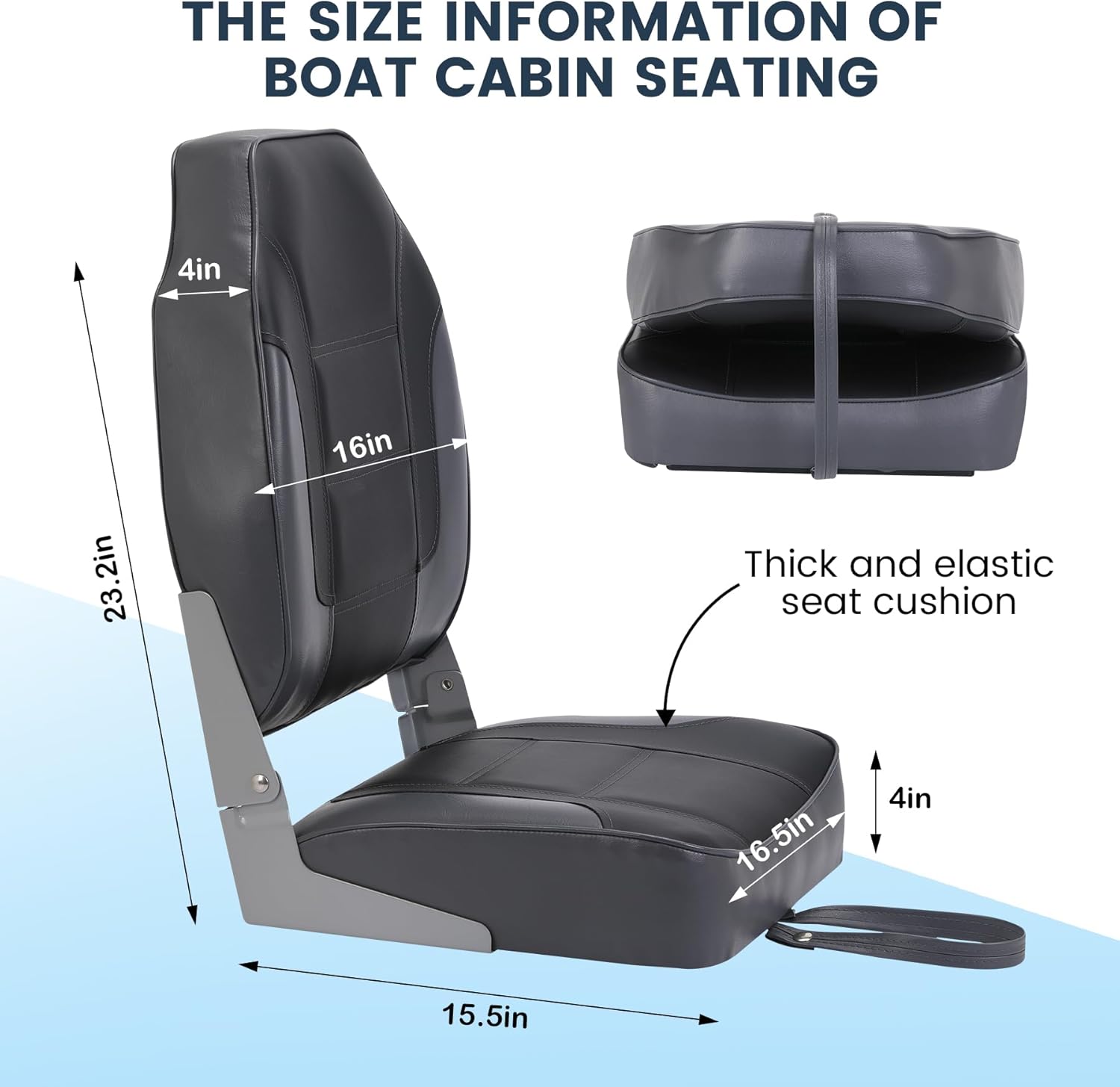 مقعدين قابلين للطي للقوارب، مق - مراجعة Fishing Boat Seat وسعره
