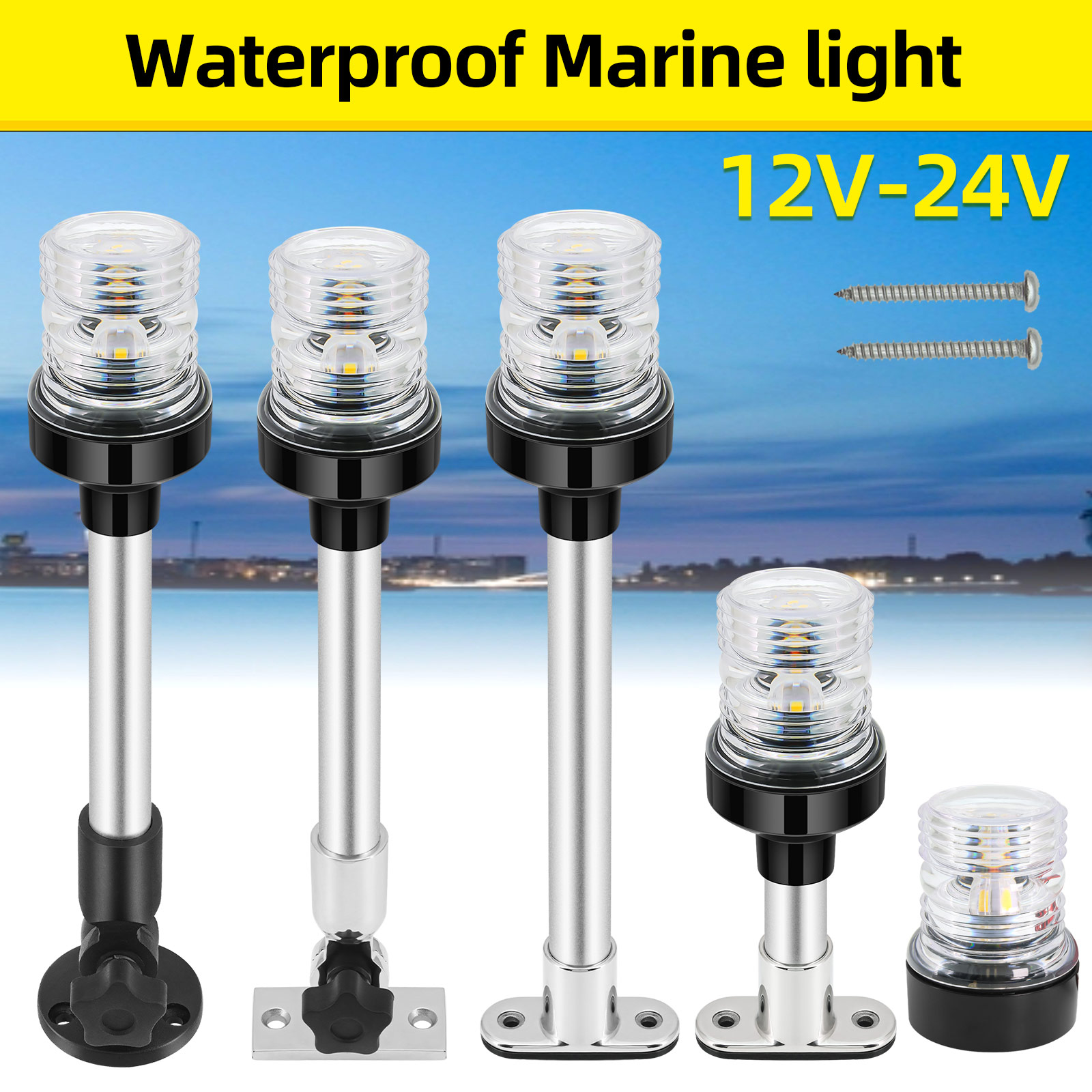 مؤشر إشارة ملاحة LED قابل للطي - مراجعة Fishing Boat Paddle وسعره