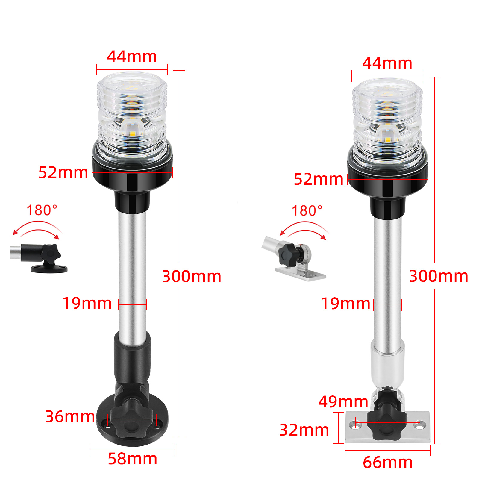 مؤشر إشارة ملاحة LED قابل للطي - مراجعة Fishing Boat Paddle وسعره