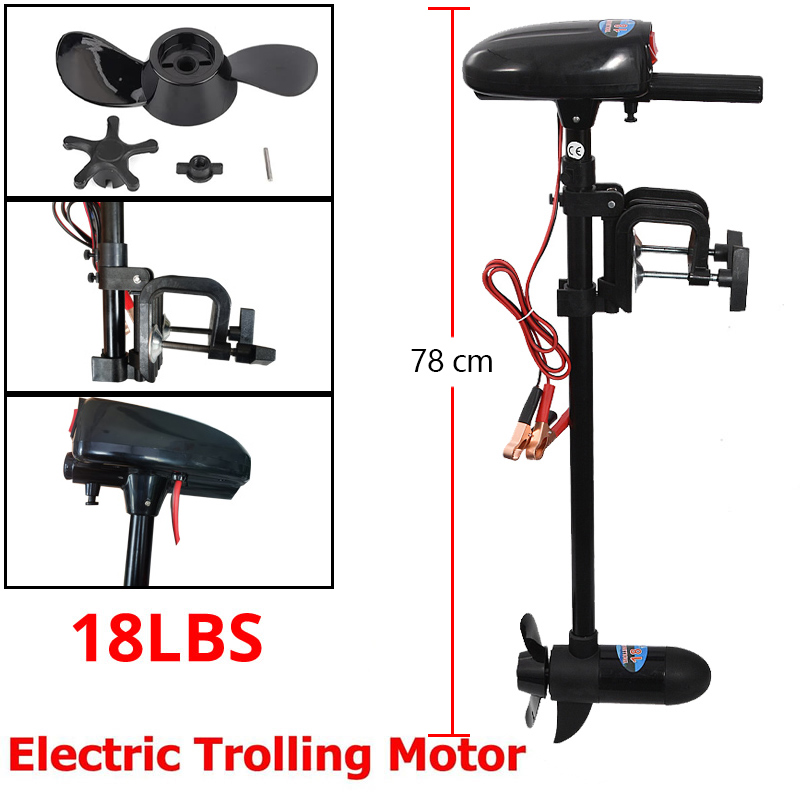 محرك قارب كهربائي 18LBS/28LBS  - مراجعة Fishing Boat Trolling Motor وسعره