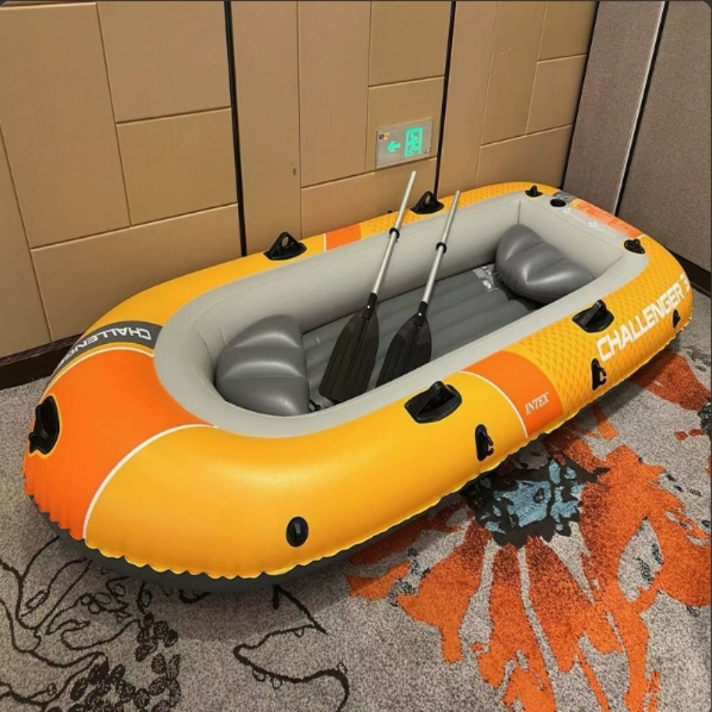 قارب كاياك سميك لشخصين أو أربع - مراجعة Fishing Boat Inflatable وسعره