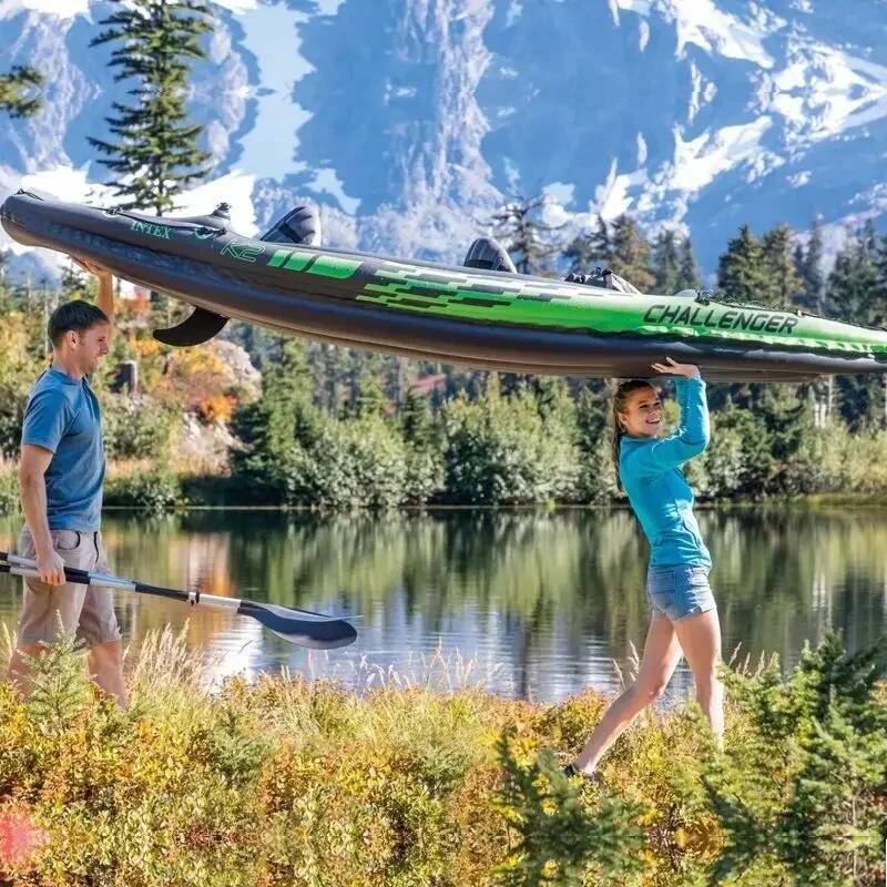 قارب كاياك قابل للنفخ لشخص أو  - مراجعة Fishing Boat Seat وسعره