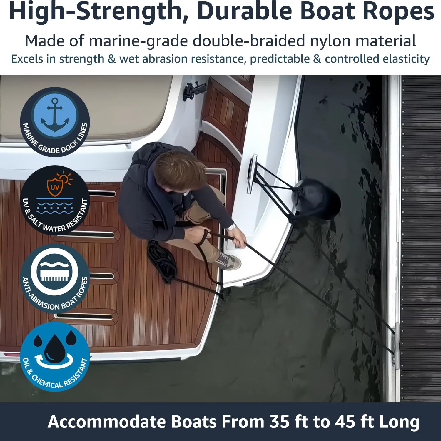 البحرية حوض حبل النايلون لرسو  - مراجعة Fishing Boat Paddle وسعره
