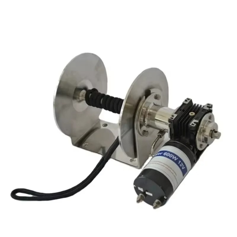 ونش كهربائي للمراسي، 600 واط،  - مراجعة Fishing Boat Anchor Winch وسعره