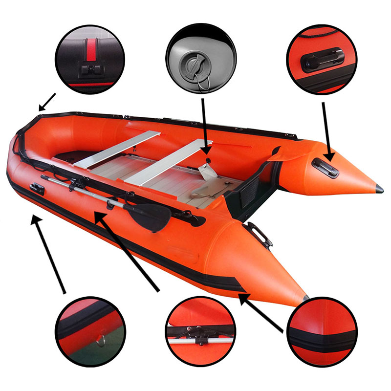 قارب مطاطي قابل للنفخ للصيد وا - مراجعة Fishing Boat Outboard Motor وسعره
