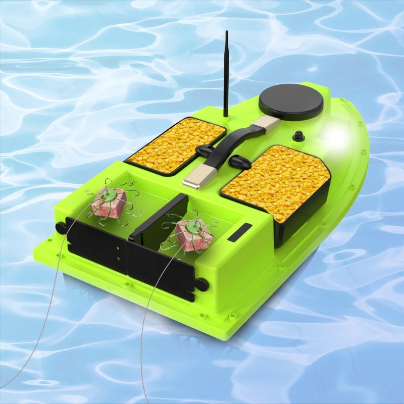 قارب طُعم D19 يعمل بنظام تحديد - مراجعة Fishing Boat Gps وسعره