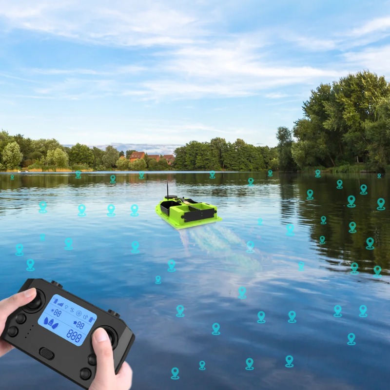 قارب طُعم D19 يعمل بنظام تحديد - مراجعة Fishing Boat Gps وسعره