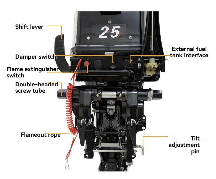 محركات قوارب خارجية ثنائية الأ - مراجعة Fishing Boat Outboard Motor وسعره